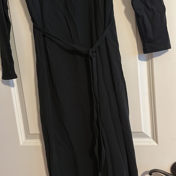 Garnet Hill Midi Black Dress NWT - Picture 4 of 9